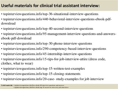 Top 10 clinical trial assistant interview questions and answers