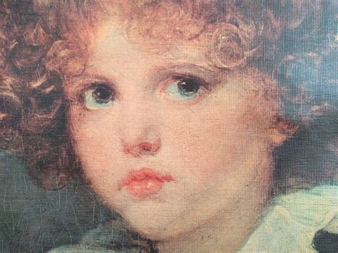 Vintage French Reproduction Print On Canvas Jean Baptiste Greuze Boy In Red Waistcoat Great ...