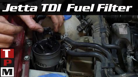 2004 VW Jetta TDI BEW Fuel Filter replacement - YouTube