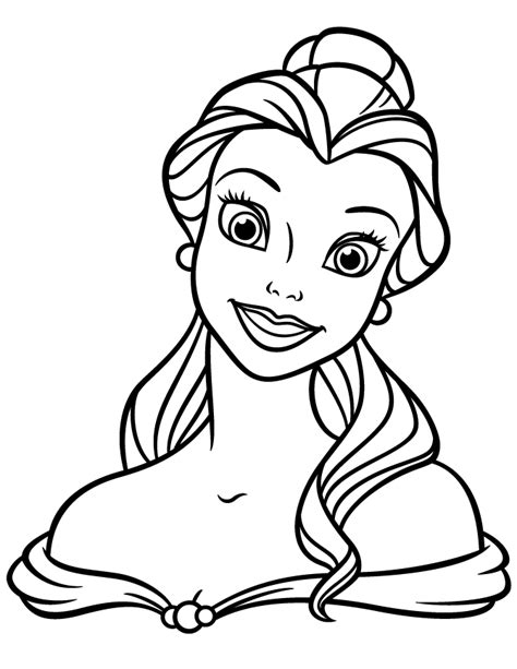 Princess Coloring Pages | Belle coloring pages, Princess coloring pages, Disney princess ...