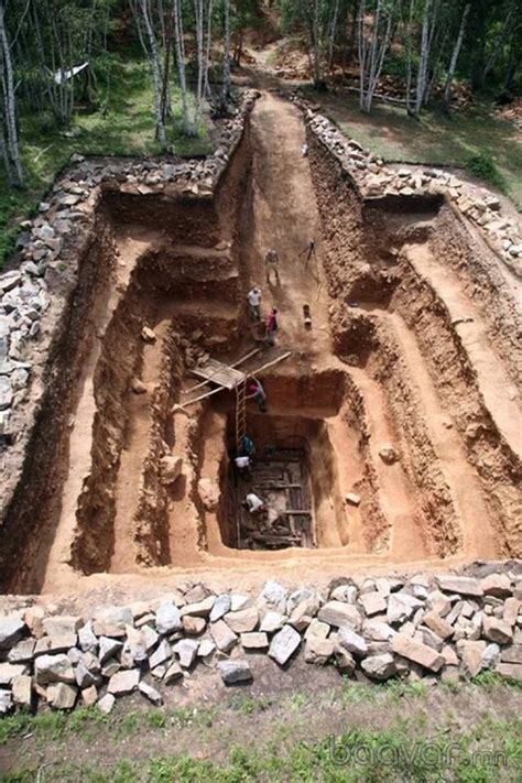 Noin ula kurgan ,one of the xiongnu famous tombs,one of the barrow of the area on ulan bator ...