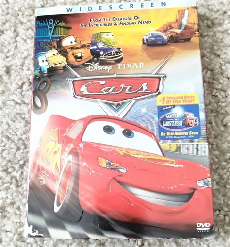 Cars Disney Dvd 2006 Widescreen