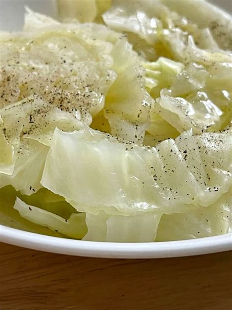 Boiled Cabbage - Seasoned Buttery Tender Cabbage