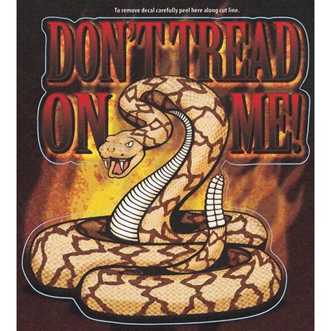 Don’t Tread on Me with Snake Die-Cut Digital Ultra Edgy Decal | North ...