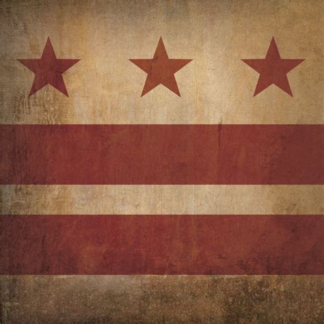 District of Columbia Flag Art by City Prints - The Map Shop