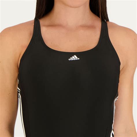 Adidas 3 Stripes Mid Black Swimsuit - FutFanatics