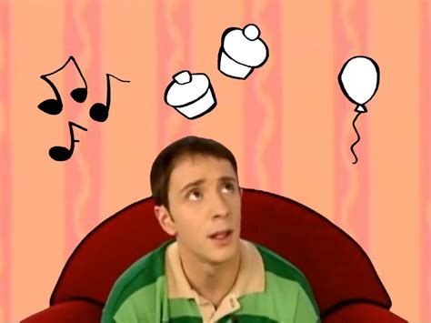 Blue’s Clues Thinking Time From The Scavenger Hunt (Steve’s Version) Blue Audio, Writing Utensil ...