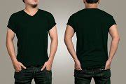 T-shirt mockup, designer concept, front and back side Stock Photos | Creative Market