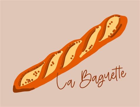 Premium Vector | French baguette