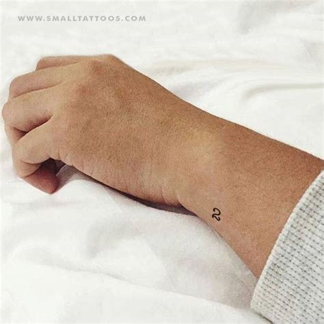 Number 2 temporary tattoo, get it here