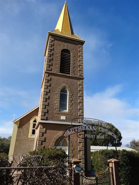 Point Pass. Immanuel Lutheran Church and gold coloured ste… | Flickr