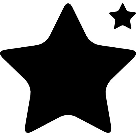 Star Shape Big And Small Vector SVG Icon - SVG Repo