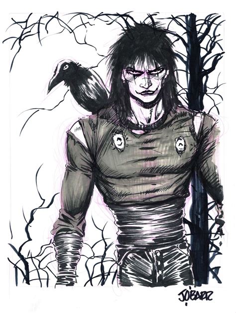 Denver Con Crow Commission - James O'Barr, in Justin Belmont's The Belmont Gallery Comic Art ...