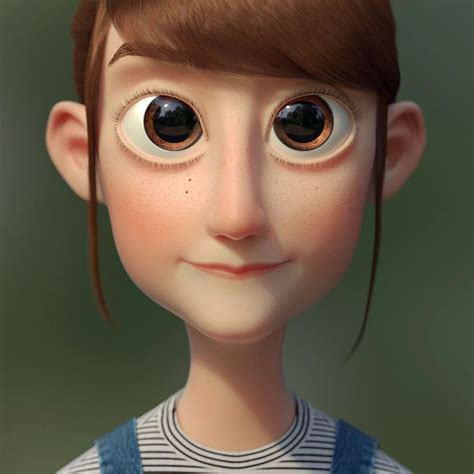 Girl 3d Character Animation, 3d Model Character, Female Character Design, Character Modeling, 3d ...