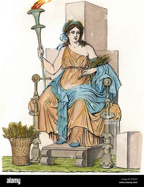 DEMETER/CERES. /nThe Greek goddess (Roman goddess Ceres) of the growth ...