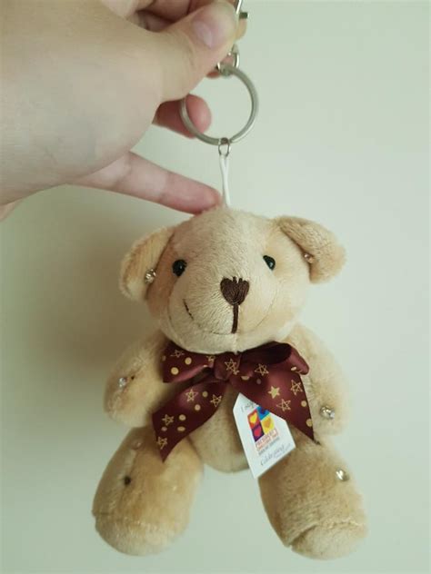 Teddy Bear Keychain, Hobbies & Toys, Toys & Games on Carousell