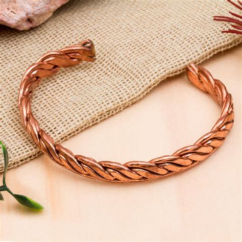 UNICEF Market | Handcrafted Braided Copper Cuff Bracelet from Mexico ...