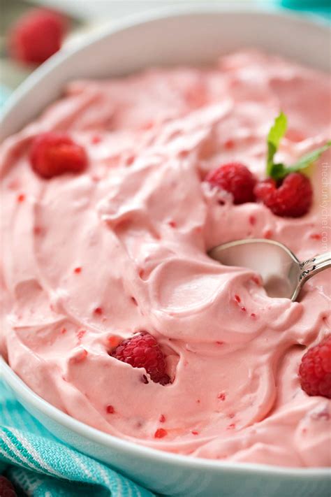 Raspberry Fluff Jello Salad - The Chunky Chef