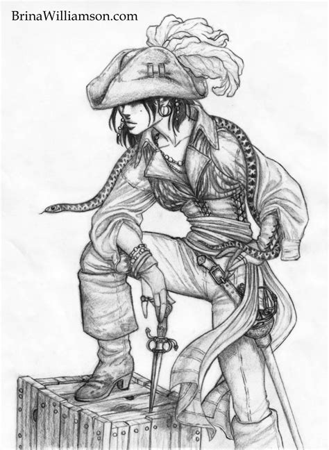 Pirate Hat Sketch at PaintingValley.com | Explore collection of Pirate ...