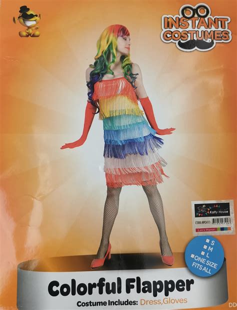 Coloured Flapper Dress Adult - Partylicious