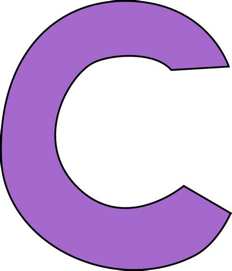 Purple Letter C Clip Art - Purple Letter C Image | Lettering alphabet, Lettering, Clip art