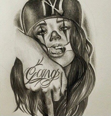 27 Gangster Girl Tattoo Drawings ideas | girl tattoos, gangster girl ...