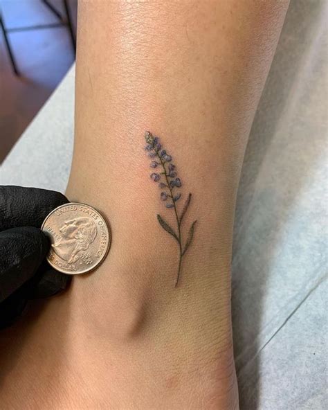 Check how surprisingly wonderful small bluebonnet tattoo looks like