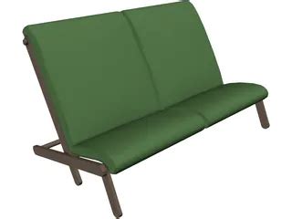 Couch Folding Contiki 3D Model - 3DCADBrowser