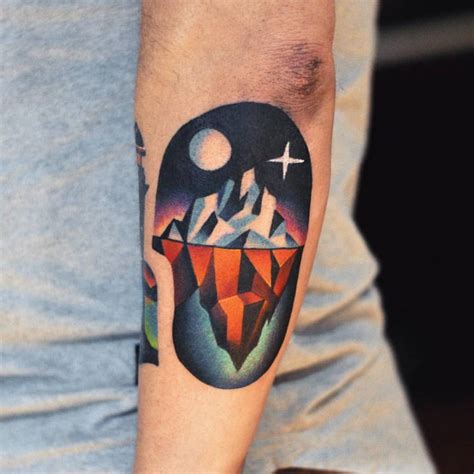 Iceberg tattoo by David Côté - Tattoogrid.net