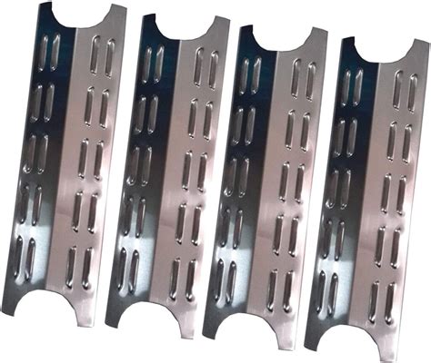 4-Pack Stainless Steel Heat Plate Replacement for Gas Grill Models ...