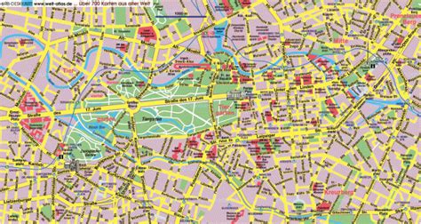 Central Berlin Street Map - Berlin Germany • mappery