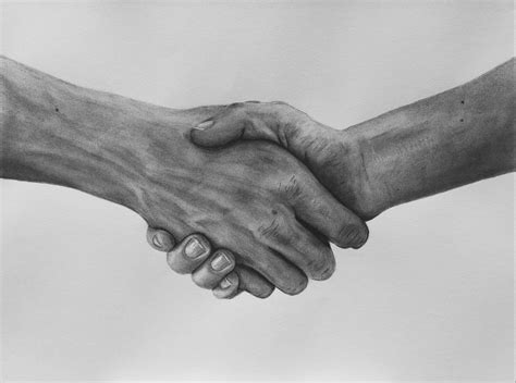 "Handshake - charcoal on paper " by Adrian Ball. Paintings for Sale. Bluethumb - Online Art ...