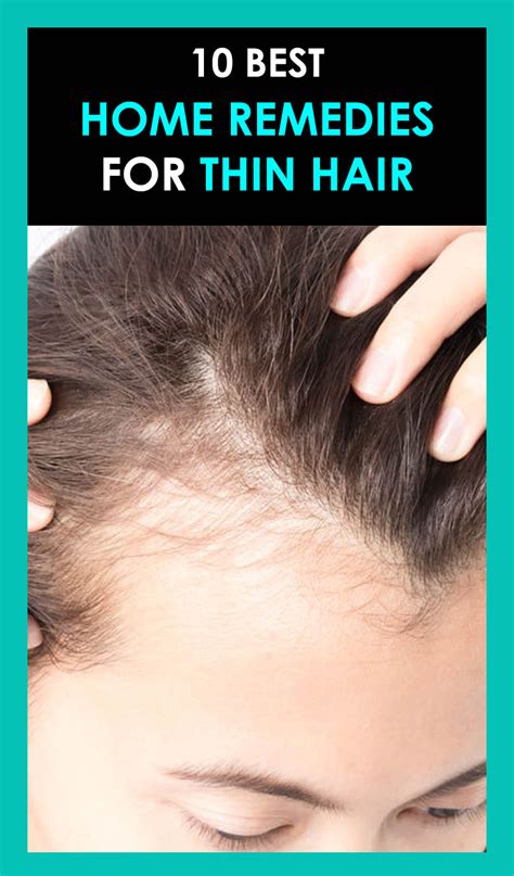10 Best Home Remedies For Thinning Hair | Thinning hair remedies, Brittle hair remedies ...