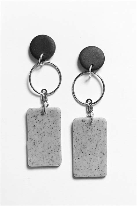 Minimalist steampunk speckled granite polymer clay | Etsy | Steampunk ...