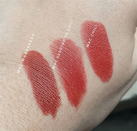 Random Beauty by Hollie: Mac Powder Kiss Lipstick in Devoted to Chili Swatch