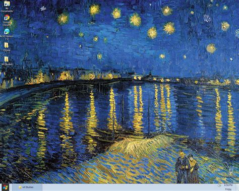 Starry Night Over The Rhone Wallpaper - WallpaperSafari