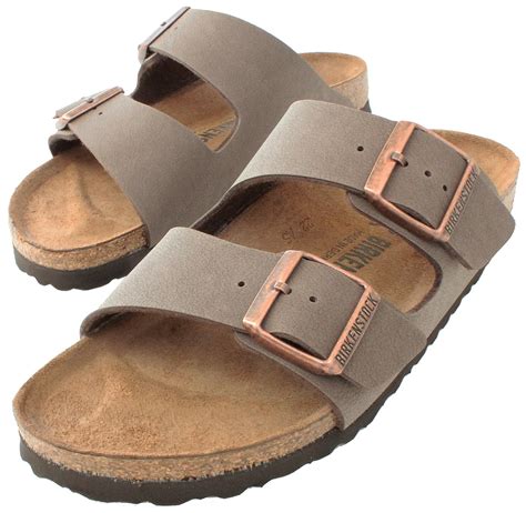 Birkenstock Arizona Mocha Birko-Flor 'Narrow Fit' Women's Sandals ...