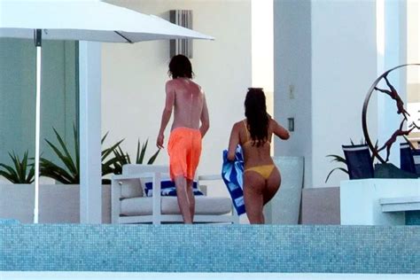 EIZA GONZALEZ and Timothee Chalamet at a Pool in Cabo 06/20/2020 ...