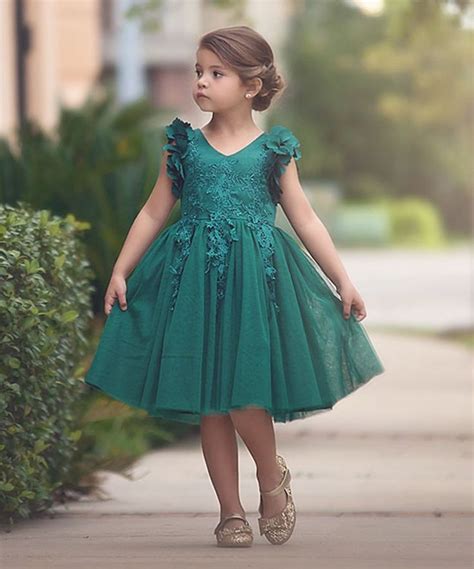 Take a look at this Emerald Green Bianca Dress - Infant, Toddler & Girls today! | Girl green ...