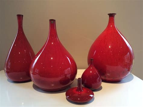 Three Stylish Red Vases for Your Home Decor