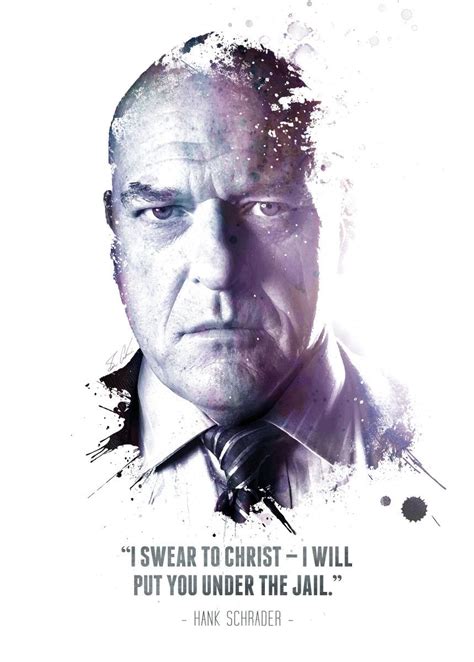 'The Legendary Hank Schrader and his quote.' Poster, picture, metal ...