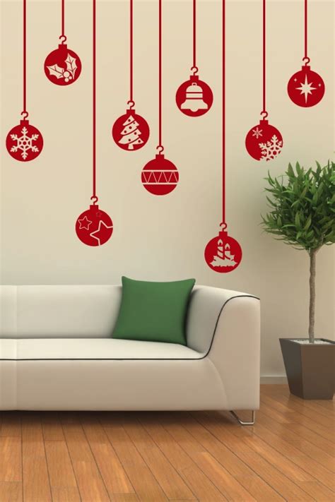 Festive Ornaments Wall Decal | Christmas Wall Stickers