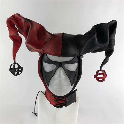 Here’s my take on a Harley Quinn mask. All leather. Had so much fun ...