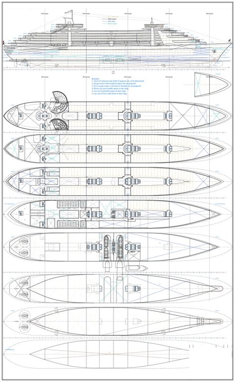 260m cruise ship Olivier van Meer Design