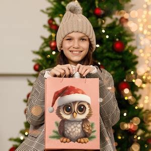 Cute Xmas Owl PNG Sublimation Design, Christmas Owl Clip Art, Instant Digital Download, Little ...