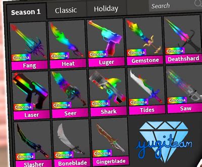 💎ROBLOX💎 Chroma Godly Knifes & Guns MM2 Murder Mystery 2 In-Game Item! | eBay