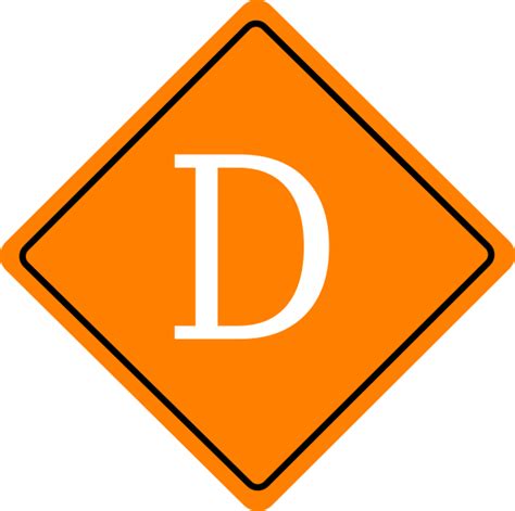 Orange Construction Sign Clip Art at Clker.com - vector clip art online ...