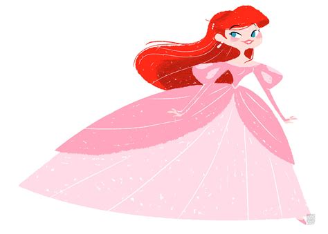FM-Anime – The Little Mermaid (Disney) Ariel Pink Dress Cosplay Costume ...