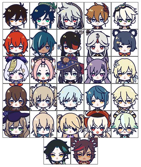 (F2U) All Current Playable Genshin Imact character Icons! (Icon Link in the Replies) : r/Genshin ...