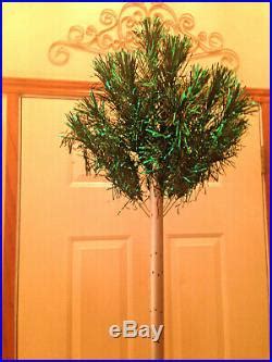 SILVER PINE Vtg 7′ Foot GREEN STAINLESS Aluminum Christmas Tree Stand 193 Branch | Silver ...